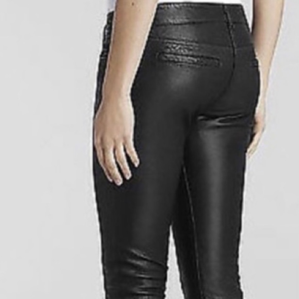 All saints spitalfields leather skinny pants